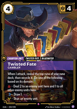 Twisted Fate, Gambler - Origins