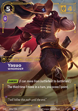 Yasuo, Windrider (V.2 - Showcase) - Origins