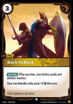 Back to Back - Origins