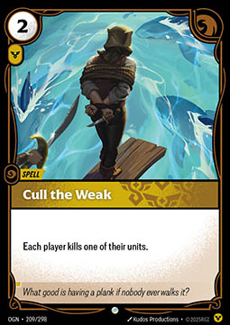 Cull the Weak - Origins