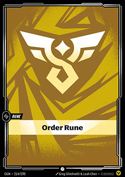 Order Rune (V.1 - Common) - Origins