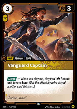 Vanguard Captain - Origins