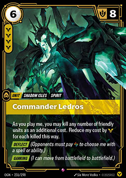 Commander Ledros - Origins