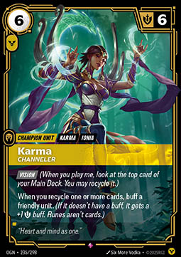 Karma, Channeler - Origins