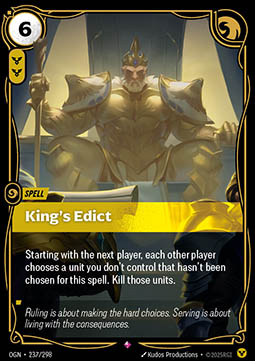 King's Edict - Origins