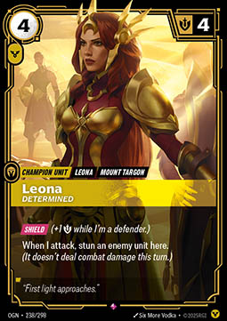 Leona, Determined (V.1 - Rare) - Origins