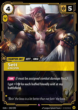 Sett, Kingpin (V.1 - Rare) - Origins
