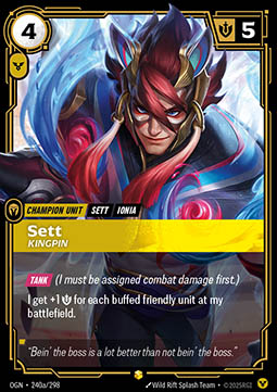 Sett, Kingpin (V.2 - Showcase) - Origins