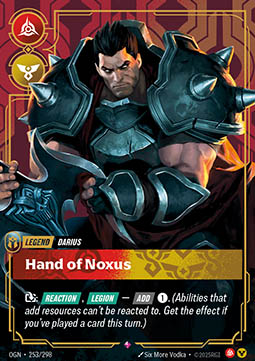Darius, Hand of Noxus (V.1 - Rare) - Origins