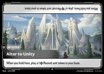 Altar to Unity - Origins