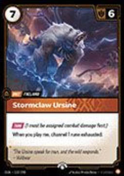 Stormclaw Ursine - Origins: Promos