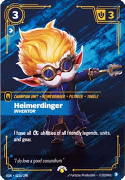 Heimerdinger, Inventor (V.1 - Showcase) - Origins: Promos