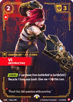Vi, Destructive - Origins: Promos