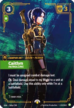 Caitlyn, Patrolling - Origins: Promos