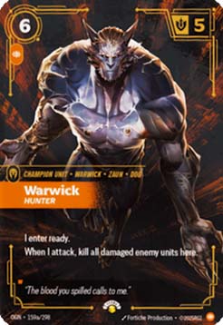 Warwick, Hunter - Origins: Promos