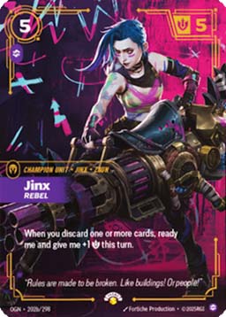 Jinx, Rebel (V.2 - Showcase) - Origins: Promos