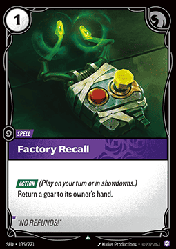 Factory Recall - Spiritforged