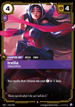 Irelia, Graceful (V.1 - Rare) - Spiritforged