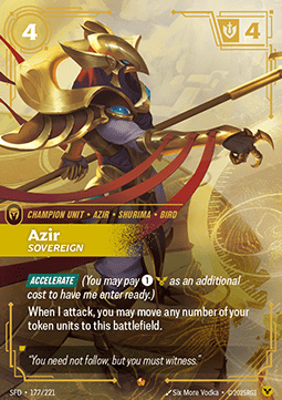 Azir, Sovereign (V.1 - Epic) - Spiritforged