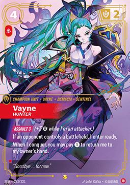 Vayne, Hunter (V.1 - Showcase) - Spiritforged