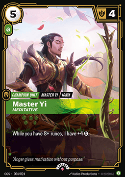 Master Yi, Meditative - Origins: Promos