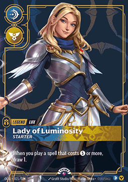 Lux, Lady of Luminosity - Origins: Promos