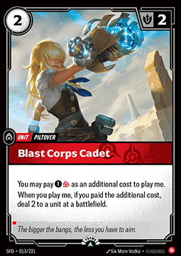 Blast Corps Cadet - Spiritforged: Promos